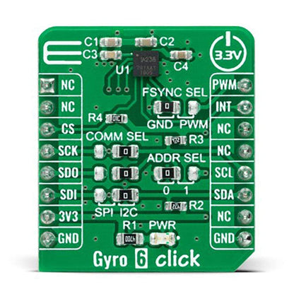 Mikroelektronika d.o.o. MIKROE-4827 Gyro 6 Click Board - The Debug Store UK