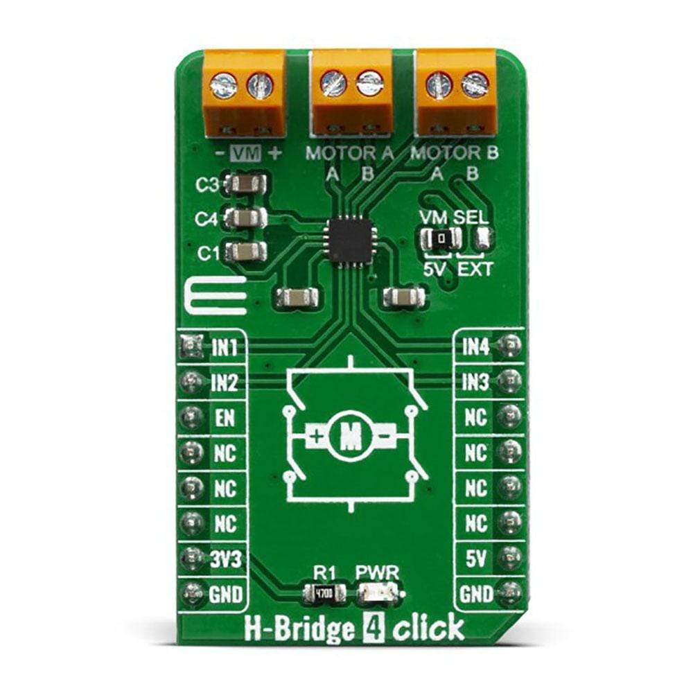Mikroelektronika d.o.o. MIKROE-3787 H-Bridge 4 Click Board - The Debug Store UK