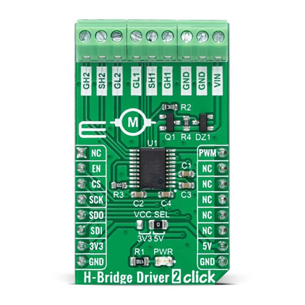 Mikroelektronika d.o.o. MIKROE-4931 H-Bridge Driver 2 Click Board - The Debug Store UK