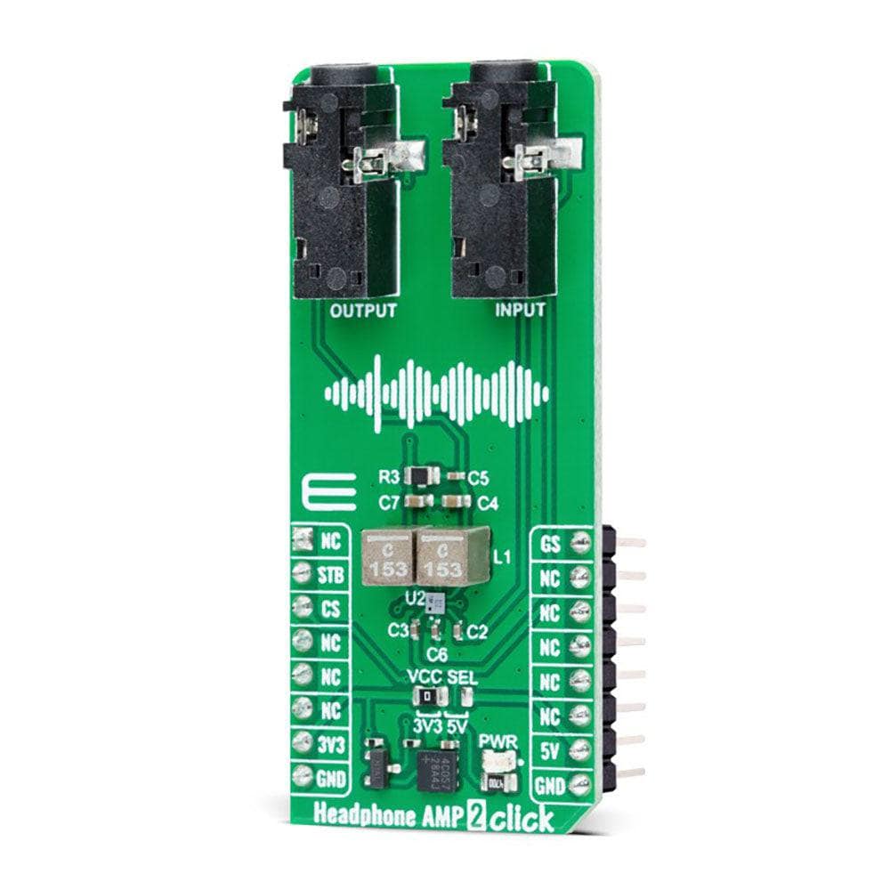 Mikroelektronika d.o.o. MIKROE-5577 Headphone AMP 2 Click Board - The Debug Store UK