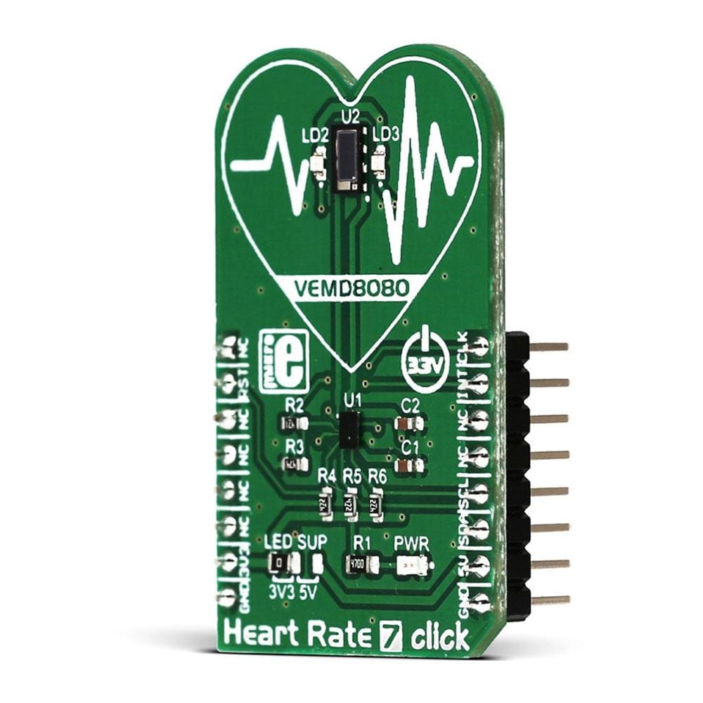Mikroelektronika d.o.o. MIKROE-2998 Heart Rate 7 Click Board - The Debug Store UK
