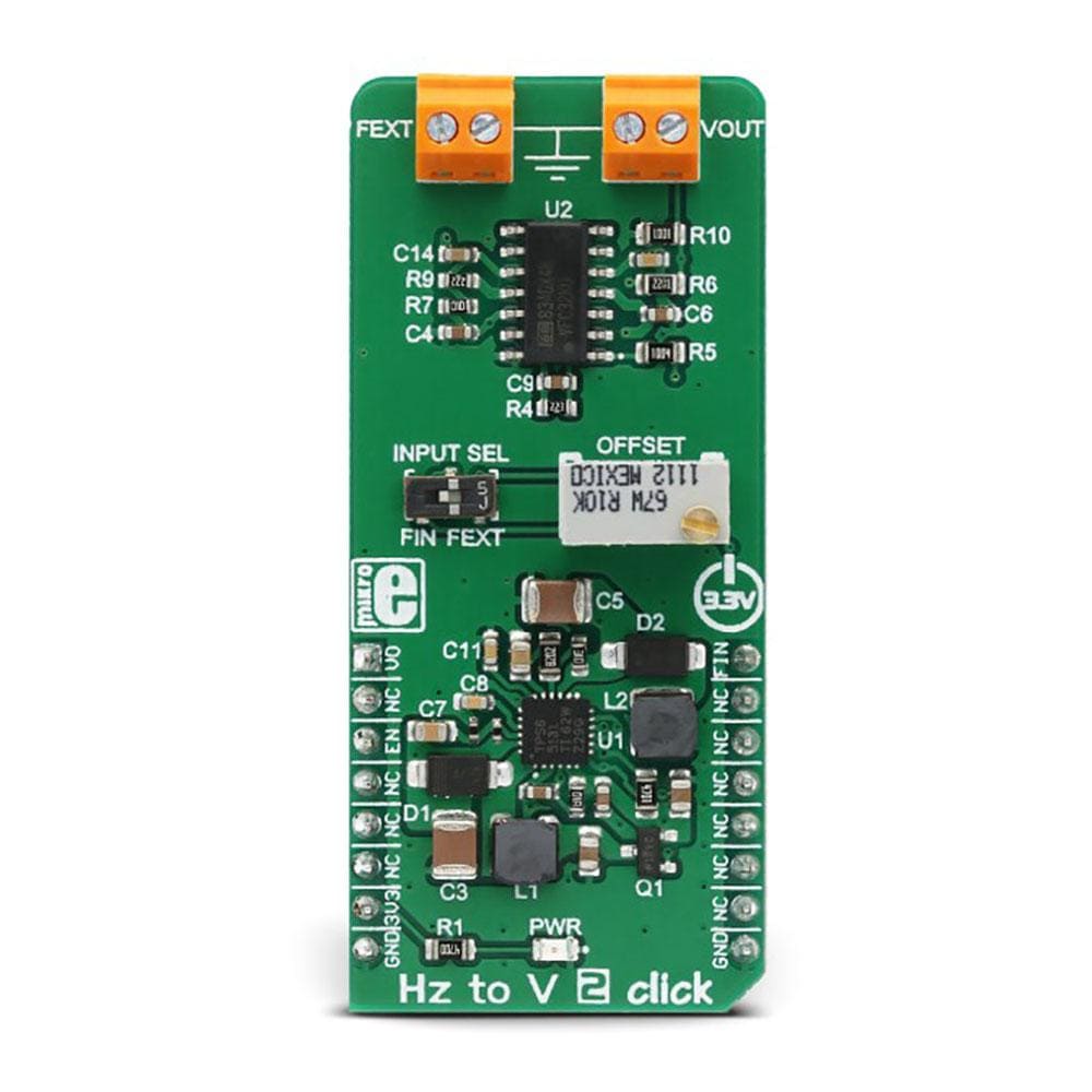 Mikroelektronika d.o.o. MIKROE-3126 Hz To V 2 Click Board - The Debug Store UK