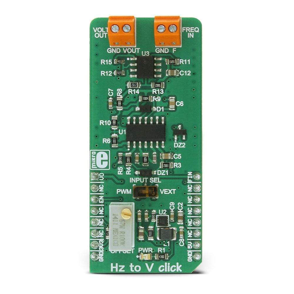 Mikroelektronika d.o.o. MIKROE-2890 Hz To V Click Board - The Debug Store UK