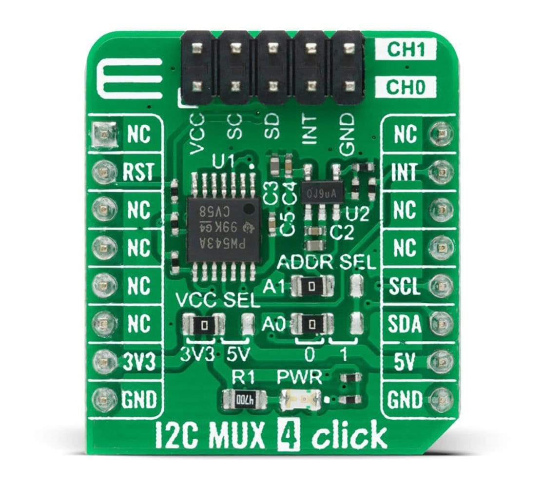 Mikroelektronika d.o.o. MIKROE-4240 I2C MUX 4 Click Board - The Debug Store UK