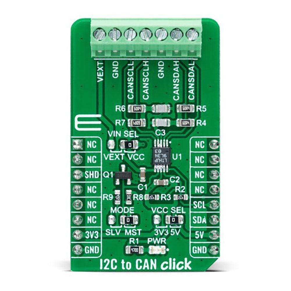 Mikroelektronika d.o.o. MIKROE-4644 I2C to CAN Click Board - The Debug Store UK
