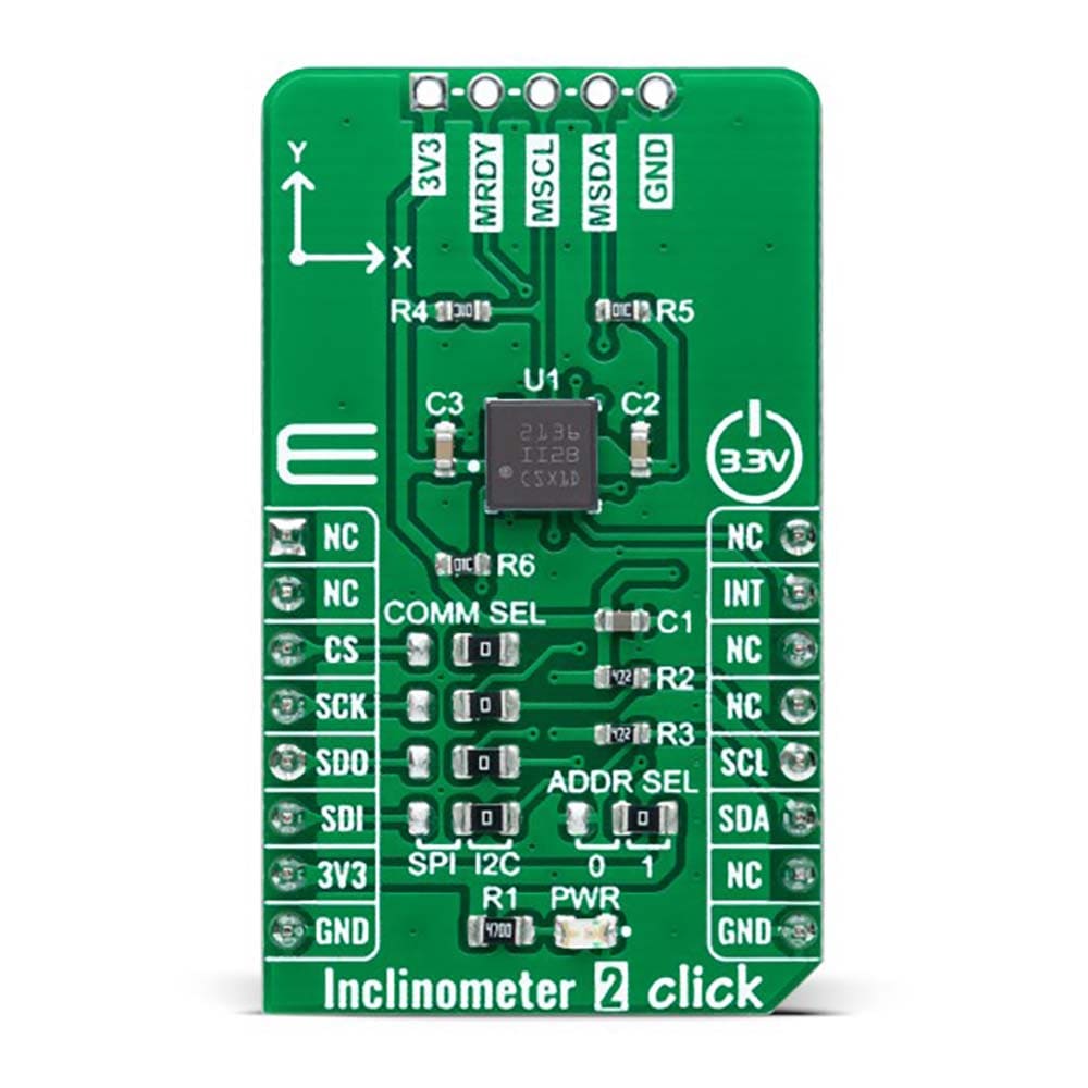 Mikroelektronika d.o.o. MIKROE-5156 Inclinometer 2 Click Board - The Debug Store UK