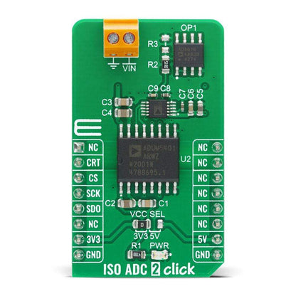 Mikroelektronika d.o.o. MIKROE-4166 ISO ADC 2 Click Board - The Debug Store UK