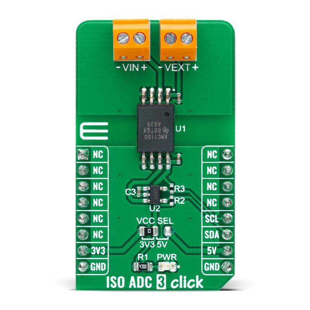 Mikroelektronika d.o.o. MIKROE-4383 ISO ADC 3 Click Board - The Debug Store UK