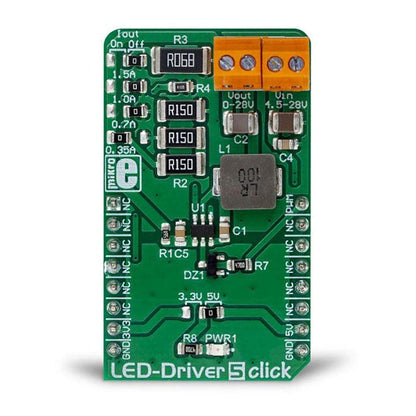 Mikroelektronika d.o.o. MIKROE-3297 LED Driver 5 Click Board - The Debug Store UK