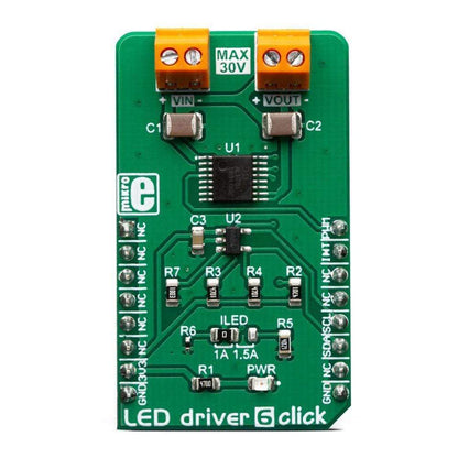 Mikroelektronika d.o.o. MIKROE-3400 LED Driver 6 Click Board - The Debug Store UK