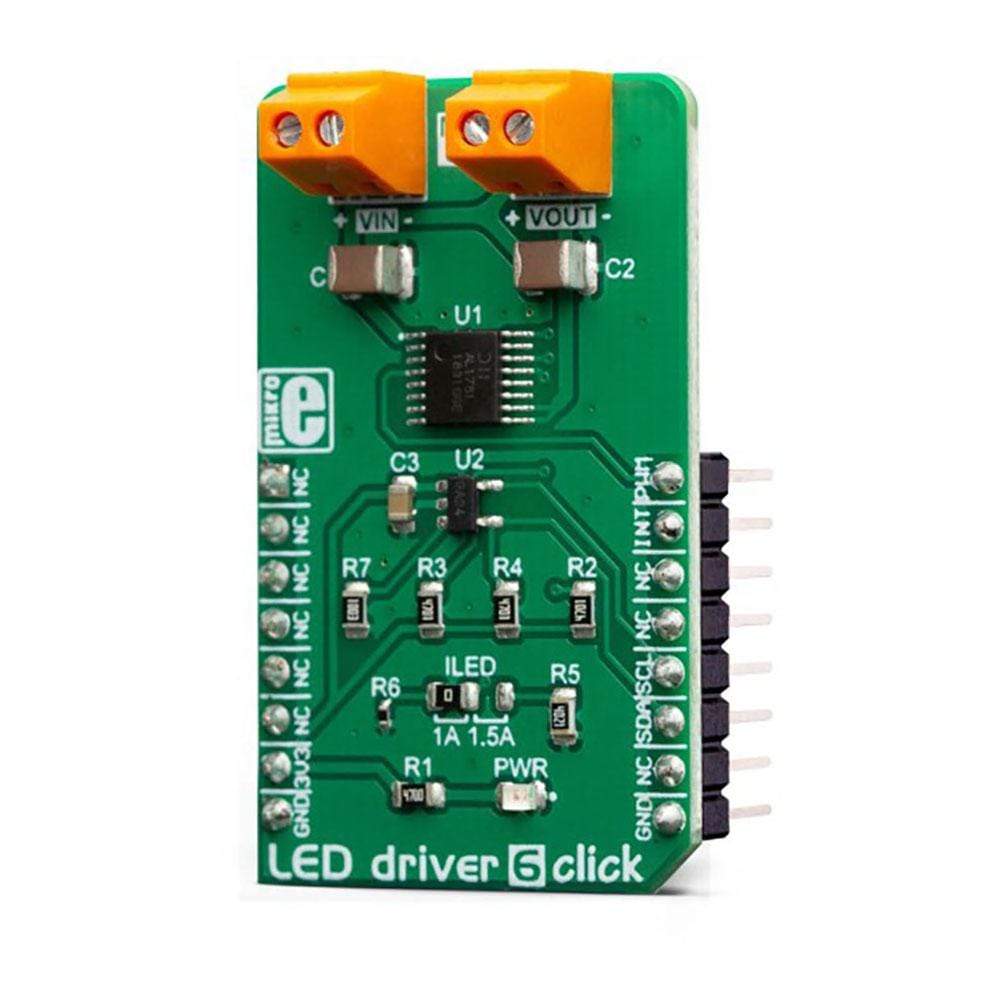 Mikroelektronika d.o.o. MIKROE-3400 LED Driver 6 Click Board - The Debug Store UK