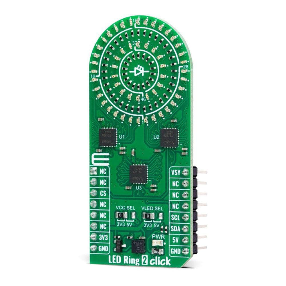 Mikroelektronika d.o.o. MIKROE-5634 LED Ring 2 Click Board - The Debug Store UK