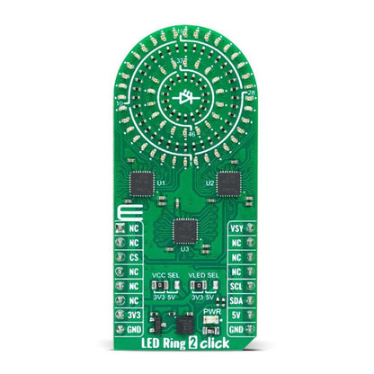 Mikroelektronika d.o.o. MIKROE-5634 LED Ring 2 Click Board - The Debug Store UK