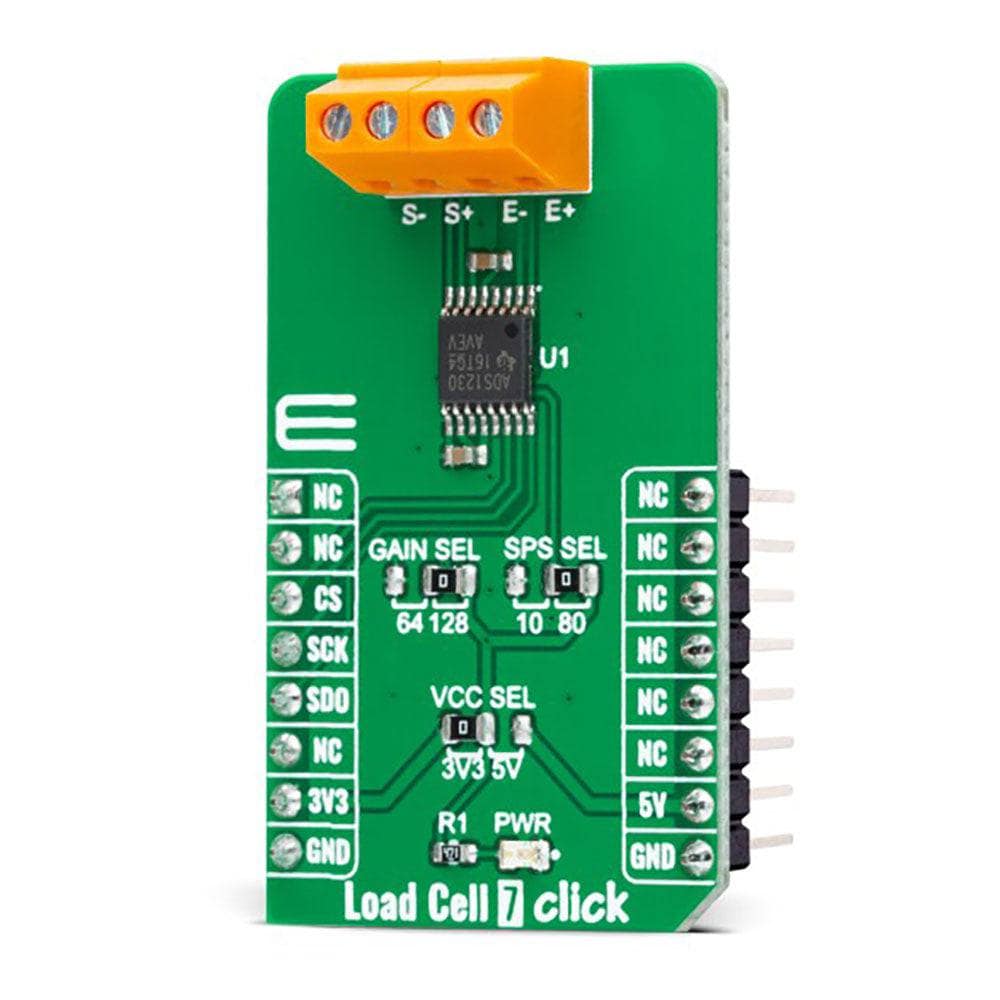 Mikroelektronika d.o.o. MIKROE-5276 Load Cell 7 Click Board - The Debug Store UK
