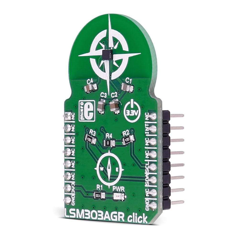 Mikroelektronika d.o.o. MIKROE-2684 LSM303AGR Click Board - The Debug Store UK