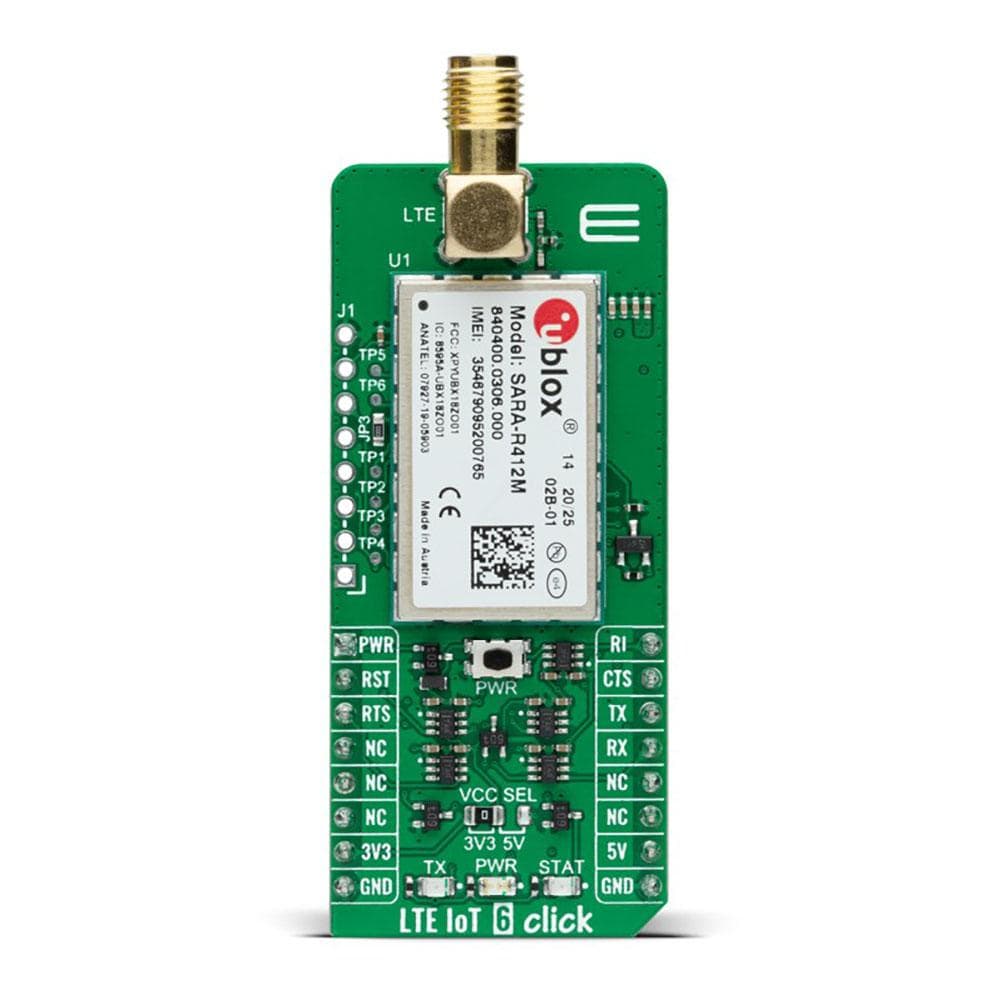 Mikroelektronika d.o.o. MIKROE-4388 LTE IoT 6 Click Board - The Debug Store UK
