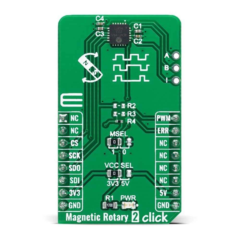 Mikroelektronika d.o.o. MIKROE-4952 Magnetic Rotary 2 Click Board - The Debug Store UK