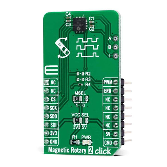 Mikroelektronika d.o.o. MIKROE-4952 Magnetic Rotary 2 Click Board - The Debug Store UK