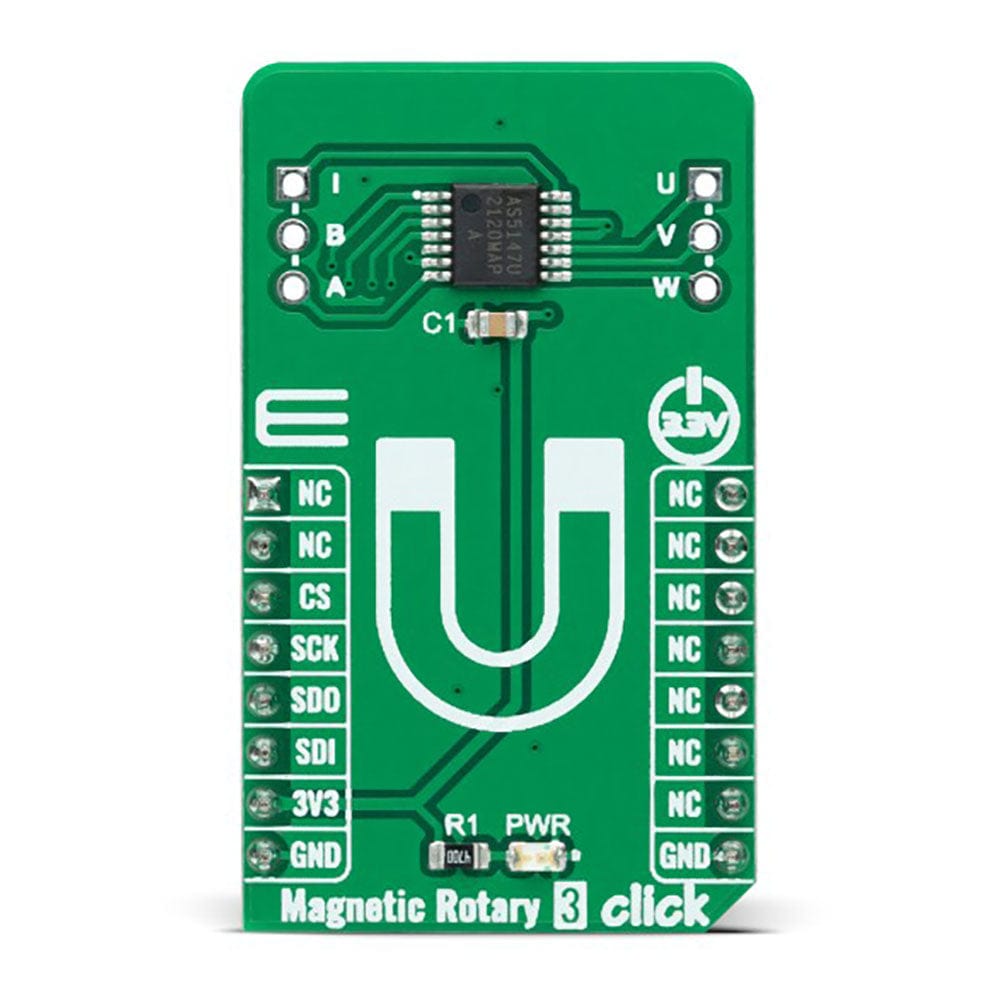 Mikroelektronika d.o.o. MIKROE-5203 Magnetic Rotary 3 Click Board - The Debug Store UK