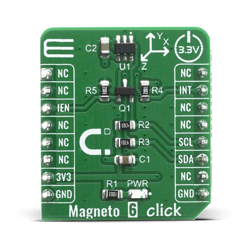 Mikroelektronika d.o.o. MIKROE-4139 Magneto 6 Click Board - The Debug Store UK