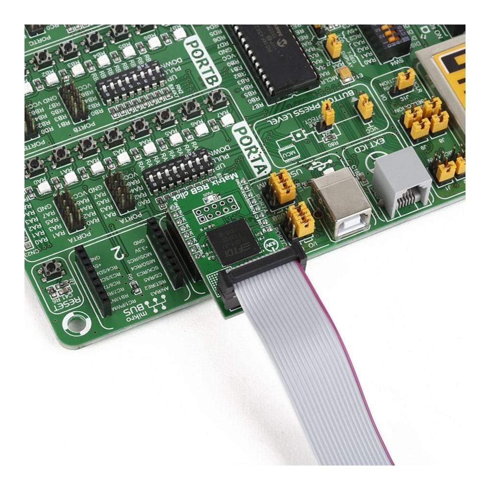 Mikroelektronika d.o.o. MIKROE-2239 Matrix RGB Click Board - The Debug Store UK