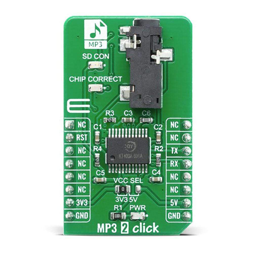 Mikroelektronika d.o.o. MIKROE-4159 MP3 2 Click Board - The Debug Store UK
