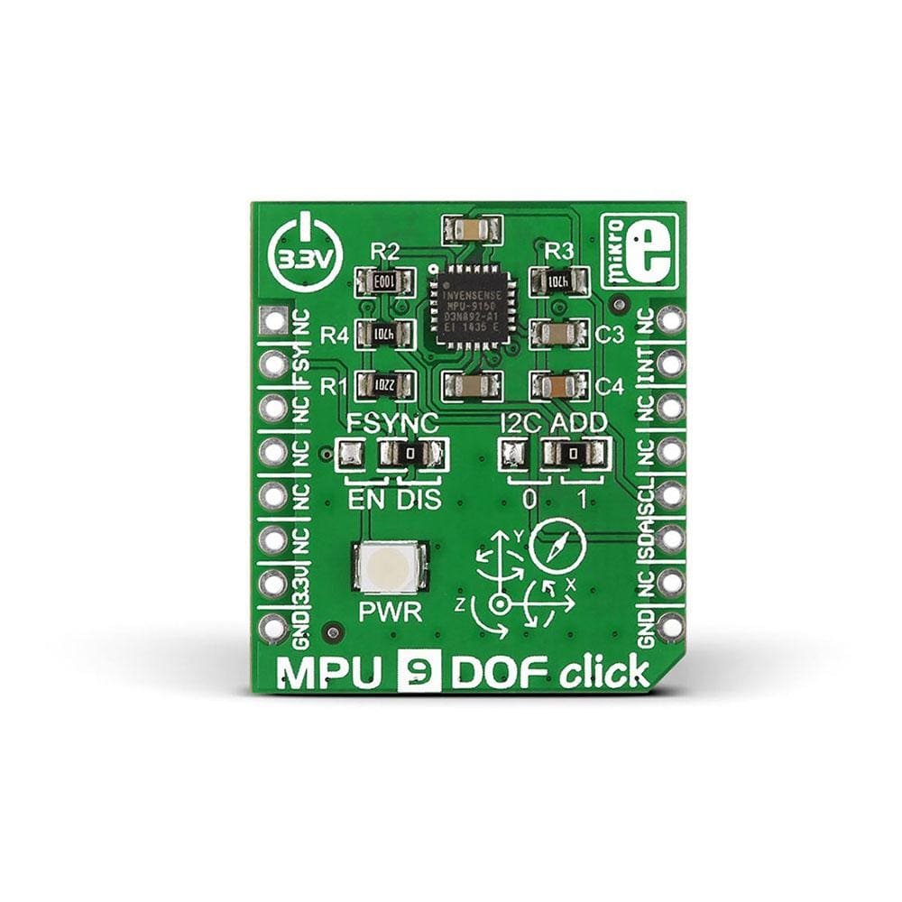 Mikroelektronika d.o.o. MIKROE-1719 MPU 9DOF Click Board - The Debug Store UK