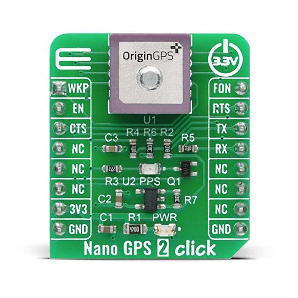 Mikroelektronika d.o.o. MIKROE-4150 Nano GPS 2 Click Board - The Debug Store UK