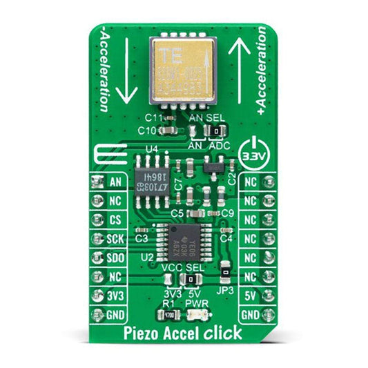 Mikroelektronika d.o.o. MIKROE-4559 Piezzo Accel Click Board - The Debug Store UK