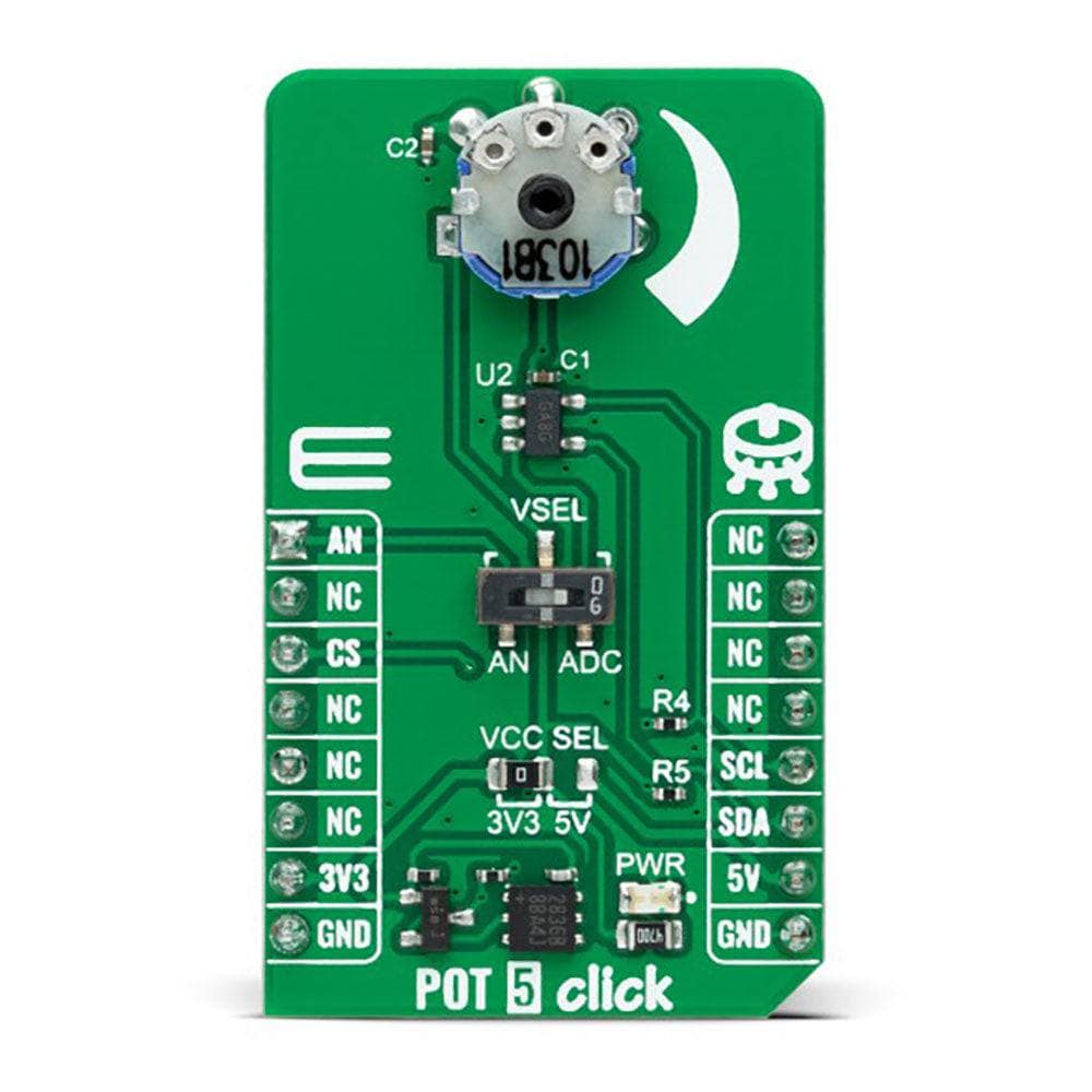 Mikroelektronika d.o.o. MIKROE-5445 POT 5 Click Board - The Debug Store UK