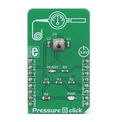Mikroelektronika d.o.o. MIKROE-3338 Pressure 8 Click Board - The Debug Store UK