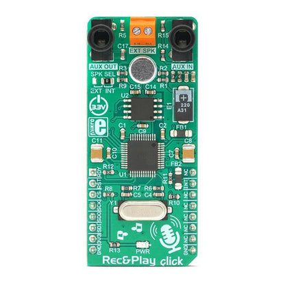 Mikroelektronika d.o.o. MIKROE-3345 Rec&Play Click Board - The Debug Store UK