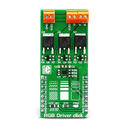Mikroelektronika d.o.o. MIKROE-3078 RGB Driver Click Board - The Debug Store UK