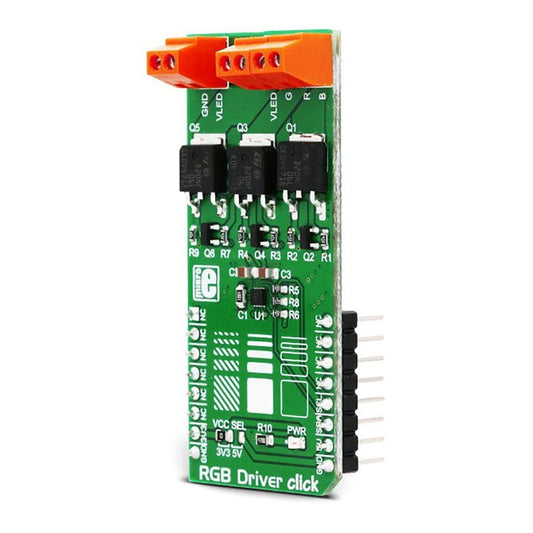 Mikroelektronika d.o.o. MIKROE-3078 RGB Driver Click Board - The Debug Store UK