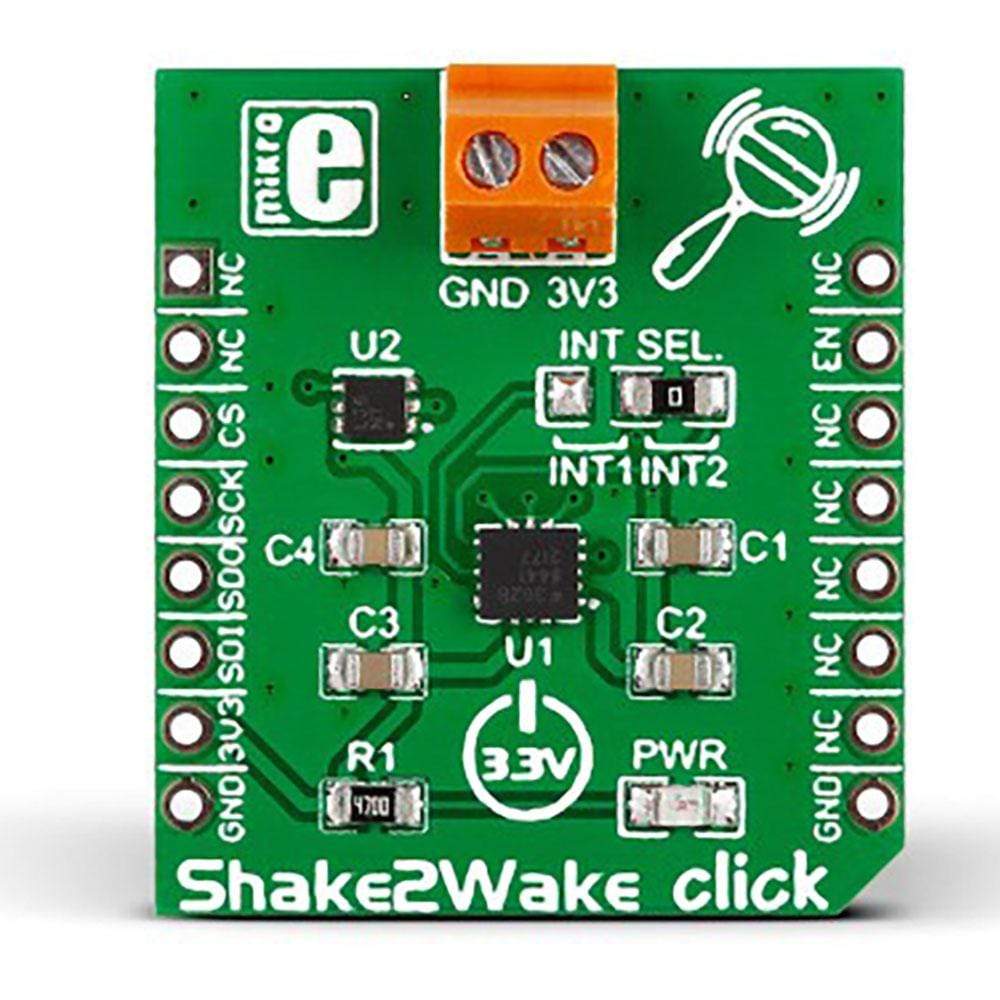 Mikroelektronika d.o.o. MIKROE-1942 Shake2Wake Click Board - The Debug Store UK