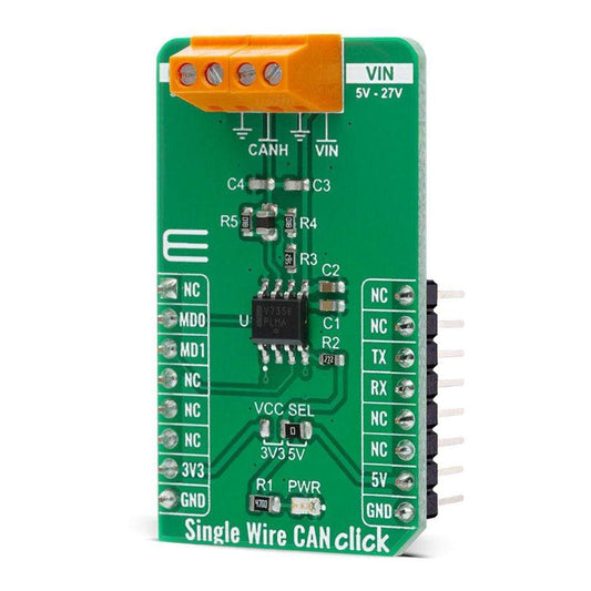 Mikroelektronika d.o.o. MIKROE-4225 Single Wire CAN Click Board - The Debug Store UK