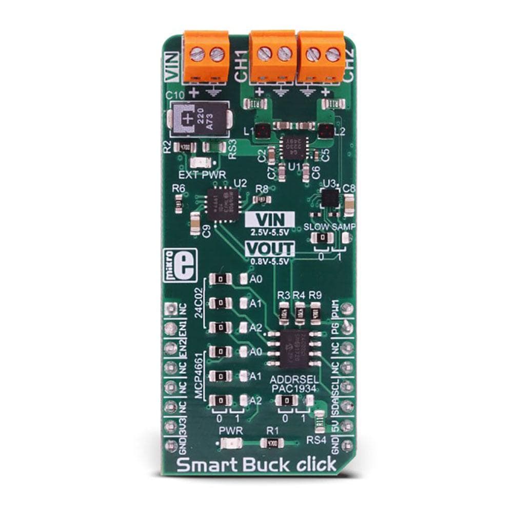 Mikroelektronika d.o.o. MIKROE-3113 Smart Buck Click Board - The Debug Store UK