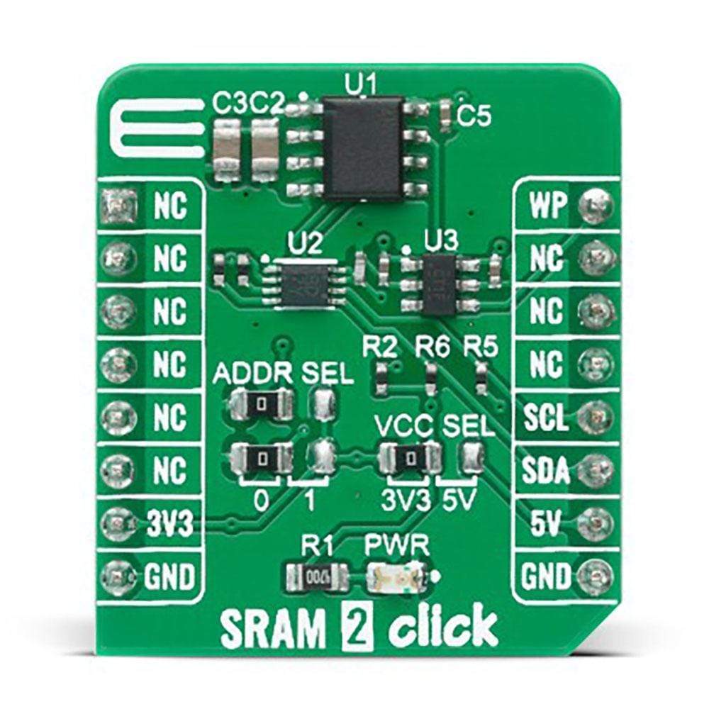 Mikroelektronika d.o.o. MIKROE-4178 SRAM 2 Click Board - The Debug Store UK