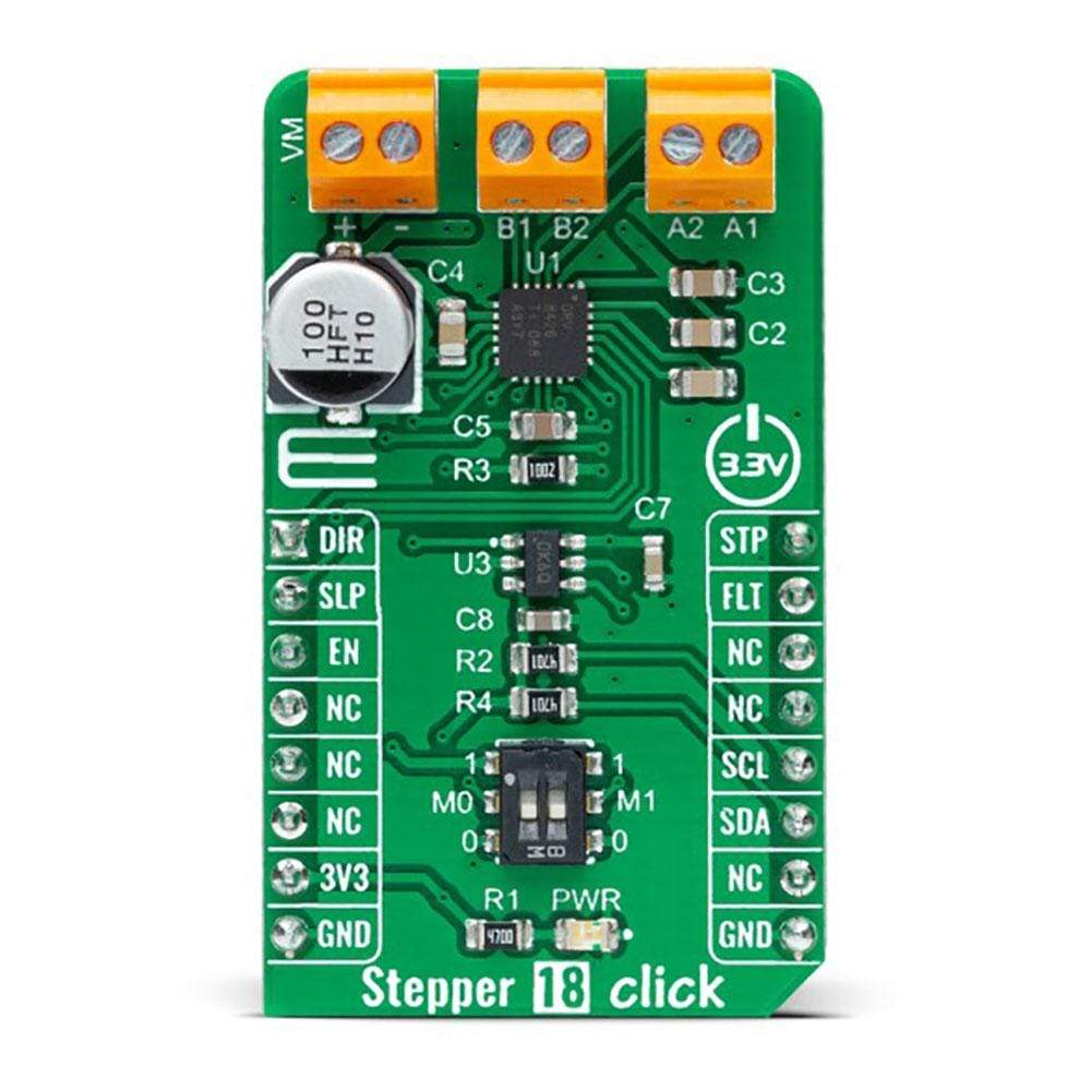 Mikroelektronika d.o.o. MIKROE-4689 Stepper 18 Click Board - The Debug Store UK
