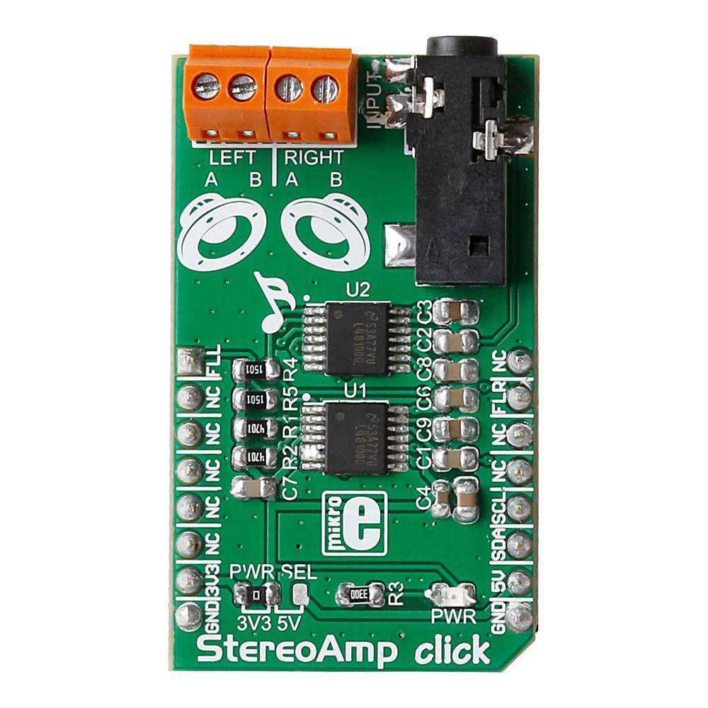 Mikroelektronika d.o.o. MIKROE-2454 StereoAmp Click Board - The Debug Store UK