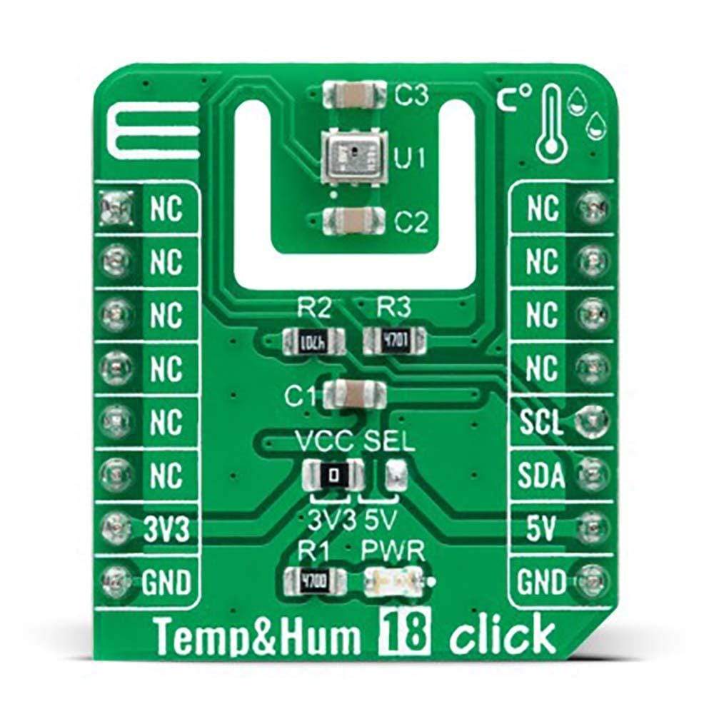 Mikroelektronika d.o.o. MIKROE-4892 Temp&Hum 18 Click Board - The Debug Store UK