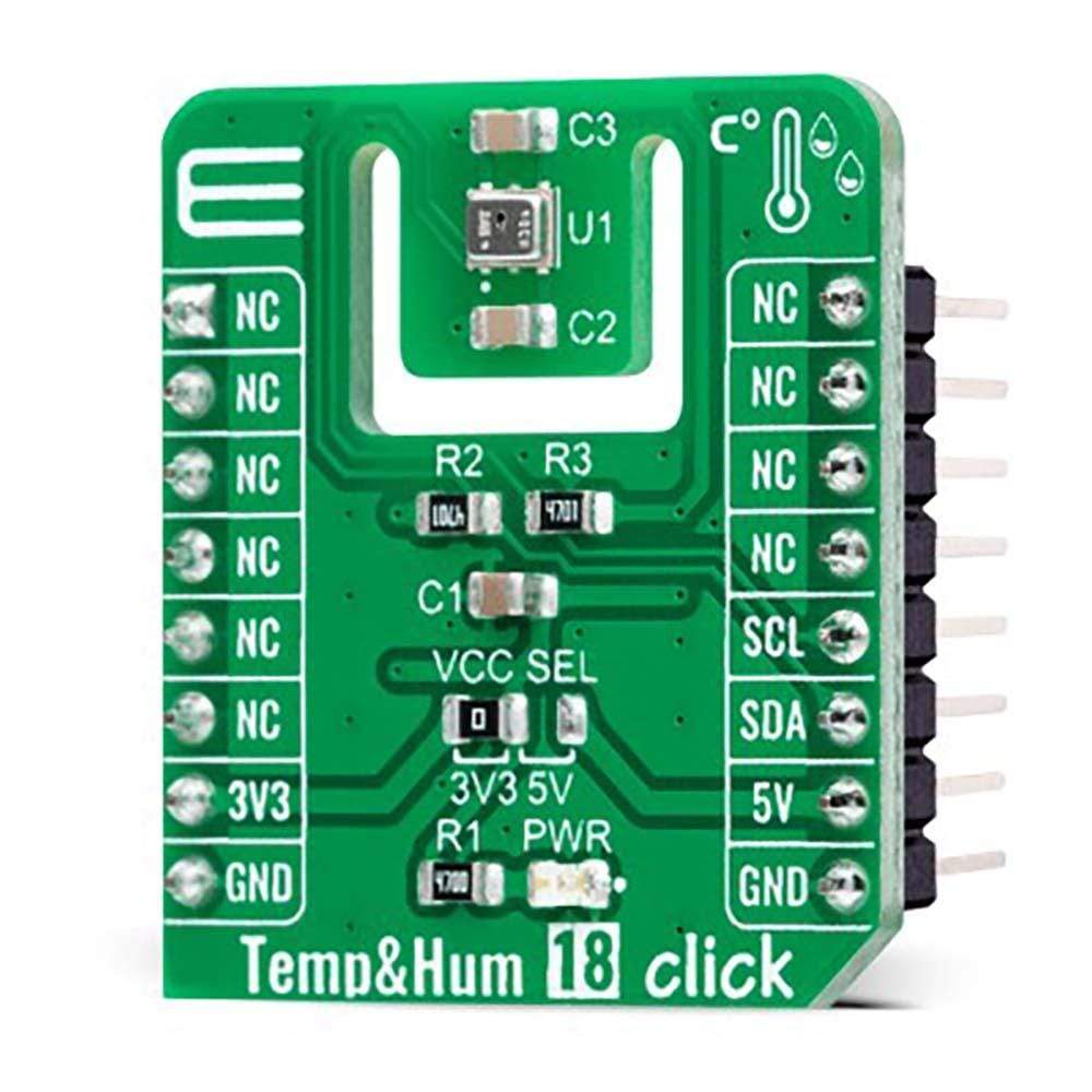 Mikroelektronika d.o.o. MIKROE-4892 Temp&Hum 18 Click Board - The Debug Store UK