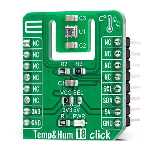 Mikroelektronika d.o.o. MIKROE-4892 Temp&Hum 18 Click Board - The Debug Store UK