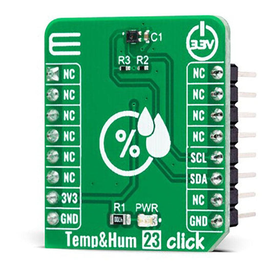 Mikroelektronika d.o.o. MIKROE-5301 Temp&Hum 23 Click Board - The Debug Store UK