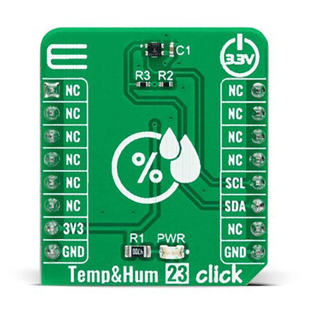 Mikroelektronika d.o.o. MIKROE-5301 Temp&Hum 23 Click Board - The Debug Store UK