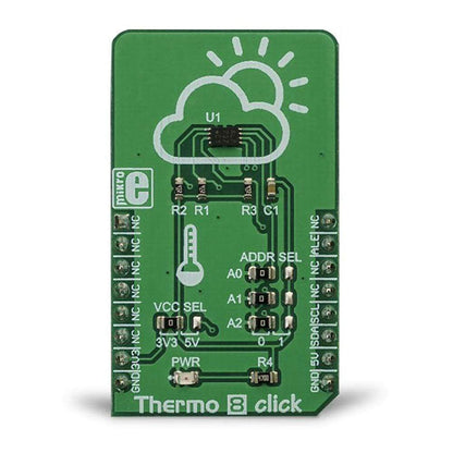 Mikroelektronika d.o.o. MIKROE-3290 Thermo 8 Click Board - The Debug Store UK