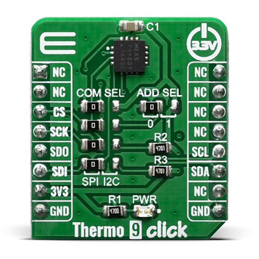 Mikroelektronika d.o.o. MIKROE-3983 Thermo 9 Click Board - The Debug Store UK