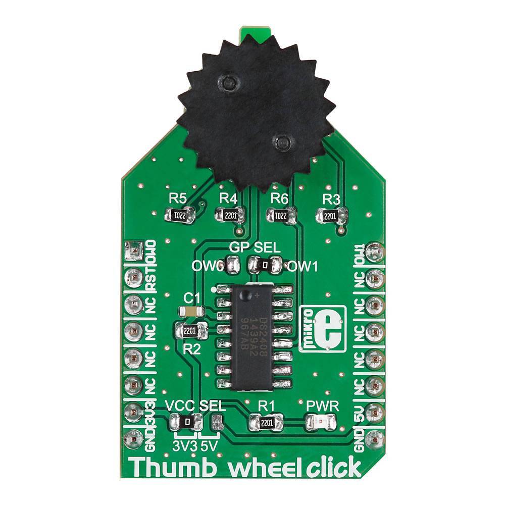 Mikroelektronika d.o.o. MIKROE-2366 Thumbwheel Click Board - The Debug Store UK