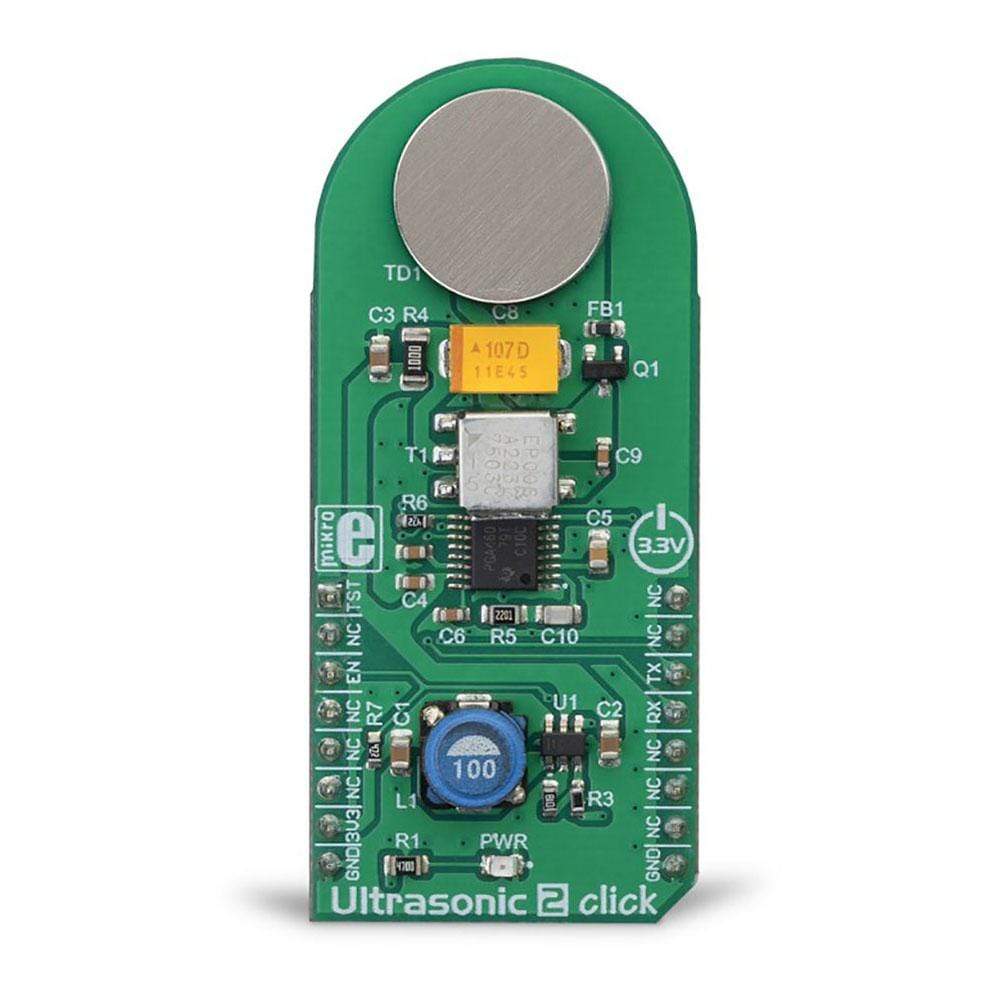 Mikroelektronika d.o.o. MIKROE-3302 Ultrasonic 2 Click Board - The Debug Store UK