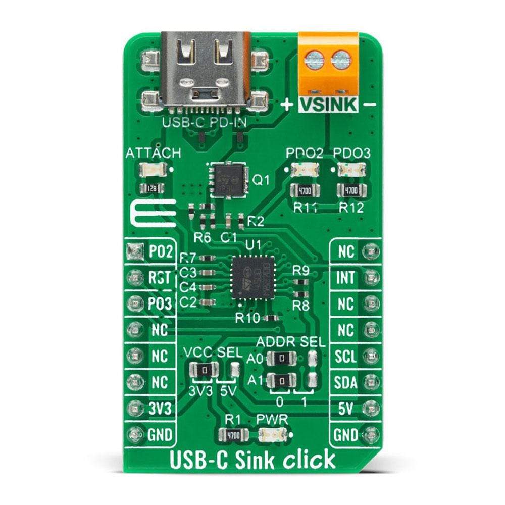 Mikroelektronika d.o.o. MIKROE-4328 USB-C Sink Click Board - The Debug Store UK